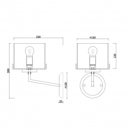 Бра Freya Karen FR5096WL-01CH