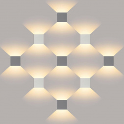 Уличный настенный светодиодный светильник Elektrostandard 1548 Techno LED Winner серый a038411