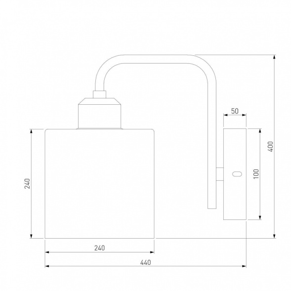 Бра Eurosvet Оптима Essence 30176/1 хром