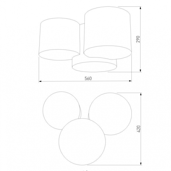 Потолочный светильник TK Lighting 6591 Mona Nature