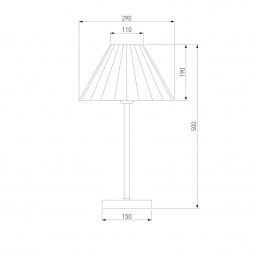 Настольная лампа Eurosvet Peony 01132/1 хром/графит