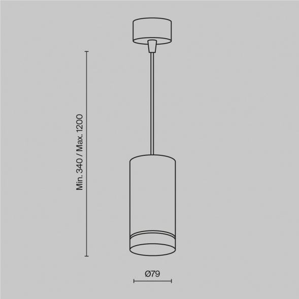 Подвесной светильник Maytoni Orlo P085PL-12W3K-W
