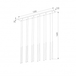 Подвесная люстра TK Lighting 10111 Piano