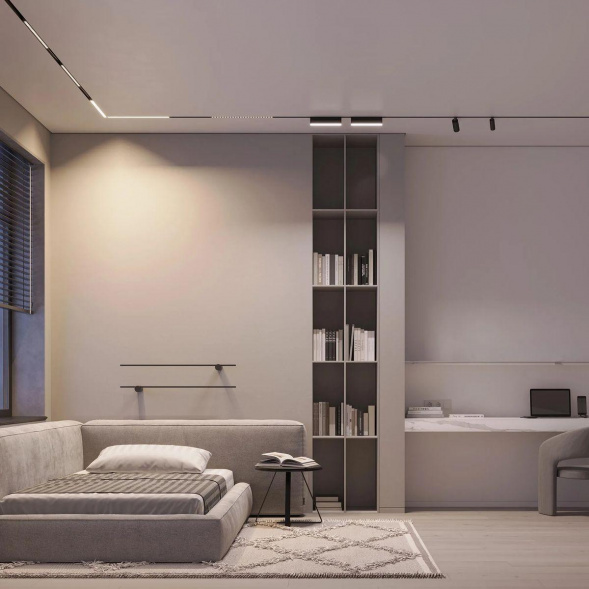 Трековый светодиодный светильник Arlight Mag-Orient-Dots-Fold-S230-12W Day4000-Mix 047139