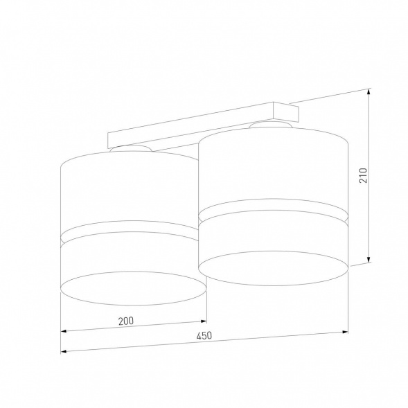 Потолочная люстра TK Lighting 6692 Paglia