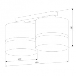 Потолочная люстра TK Lighting 6692 Paglia