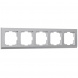 Рамка Werkel Stark на 5 постов серебряный W0051806 4690389161940
