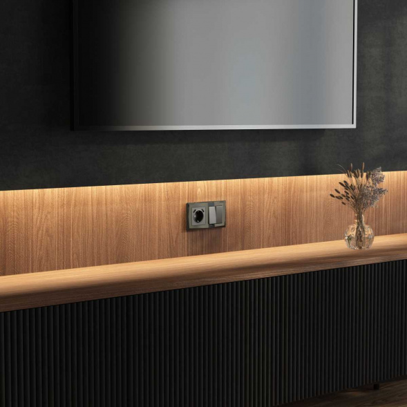 Рамка на 2 поста Werkel Diamant черный W0021208 4690389158810