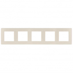 Рамка 5-постовая ЭРА 12 сатин слоновая кость 12-5105-02 Б0052540