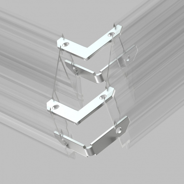 Комплект угловых соединителей шинопровода Denkirs Smart One (4 шт.) TR2027-AL