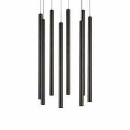 L8T747247 Люстра TUBO LED 40W 2560LM 25G ЧЕРНЫЙ 4000K