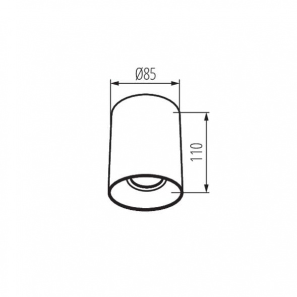 Накладной точечный светильник Kanlux RITI GU10 B/G 27571