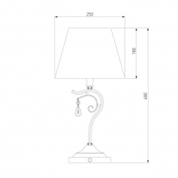 Настольная лампа Eurosvet 01022/1 серебро