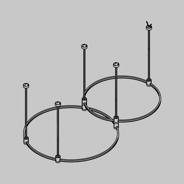 Основание Medium для трековых светильников Maytoni Technical Flarity TFC-Flar-M01-BS