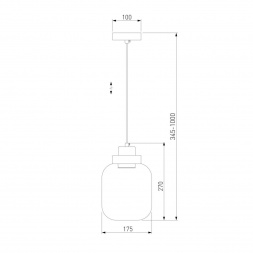 Подвесной светодиодный светильник Eurosvet Jeffry 50240/1 Led дымчатый