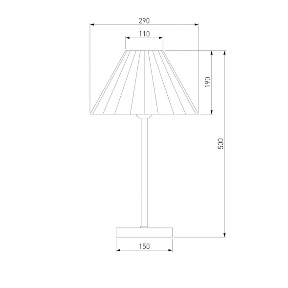 Настольная лампа Eurosvet Peony 01132/1 хром/серый
