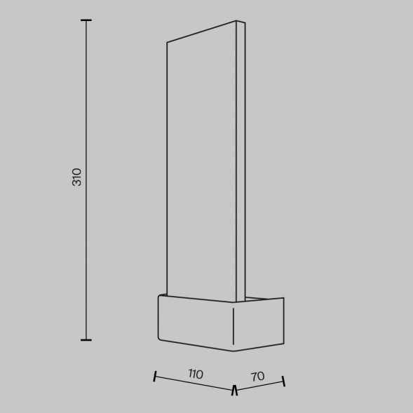 Настенный светильник (бра) Maytoni MOD318WL-L3BS3K