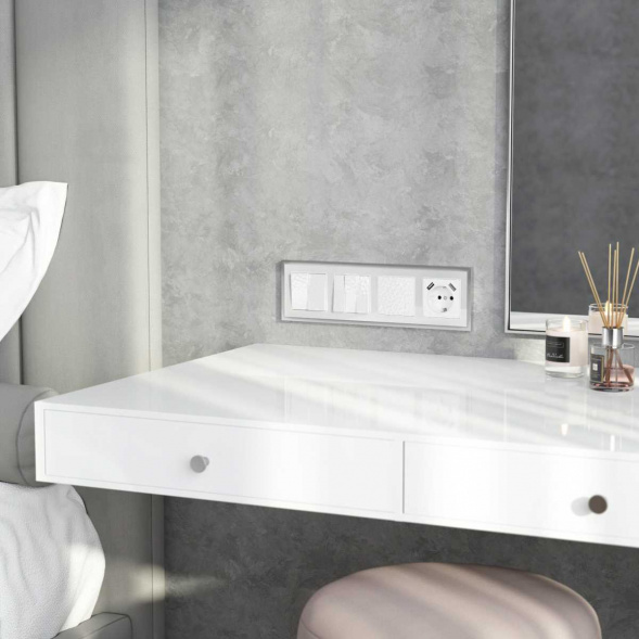 Набор клавиш Werkel Hammer для выключателя трехклавишного белый W1239001 4690389162664