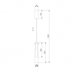 Подвесной светодиодный светильник Eurosvet Swan 50253/1 Led графит