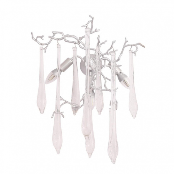 Настенный светильник Crystal Lux REINA AP3 SILVER PATINA