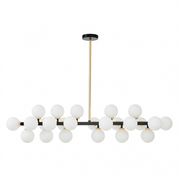 Подвесная люстра Lumina Deco Marsiada LDP 6033-24 BK+GD