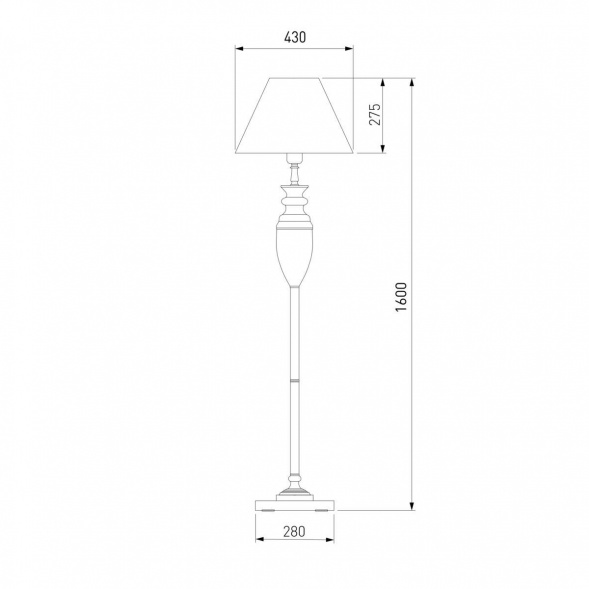 Торшер Eurosvet 009/1T GR