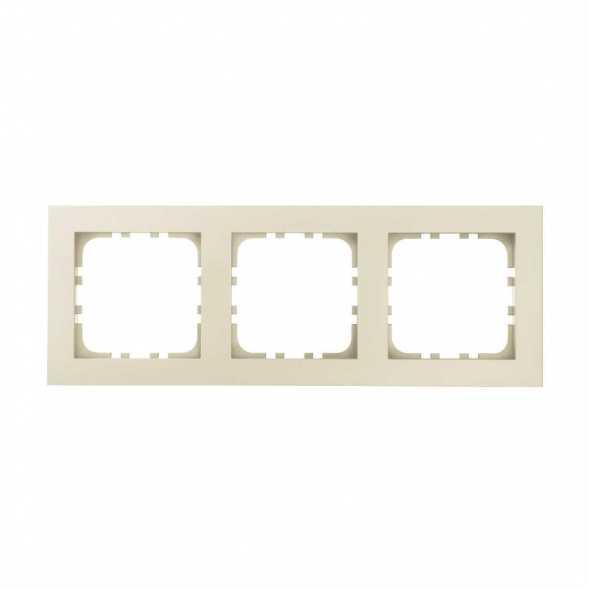 Рамка 3-постовая LK Studio (бежевый матовый) LK80 FLAT, 844302-1