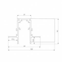 Коннектор L-образный Elektrostandard Slim Magnetic 85214/00 a067509