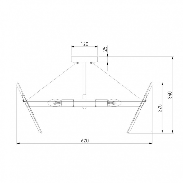 Потолочная люстра Eurosvet Steccato 10111/8 золотая бронза/прозрачный хрусталь Strotskis Smart