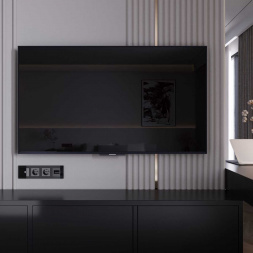 ТВ-розетка Werkel оконечная черный акрил W1183048 4690389197765