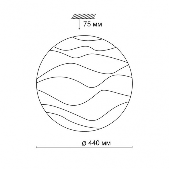Настенно-потолочный светодиодный светильник Sonex Pale Erica 2090/DL