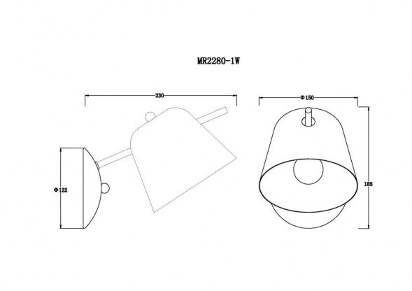 Бра MyFar Clementine MR2280-1W