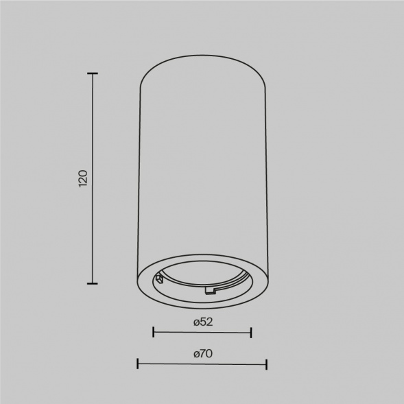 Потолочный светильник Maytoni Technical Conik Gyps C003CW-01W-1