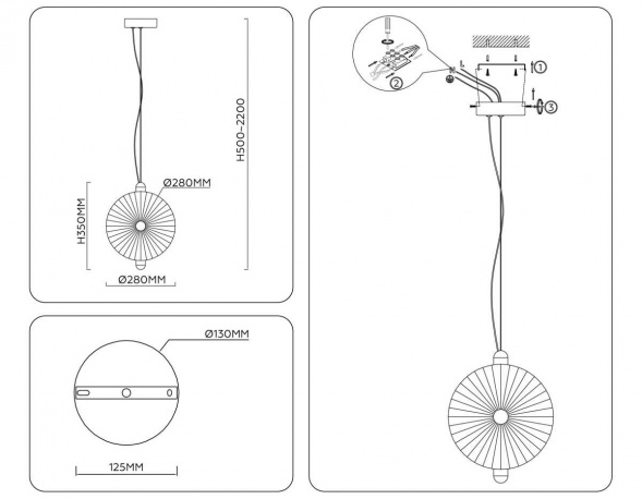 Подвесной светильник Ambrella light High light LH31147