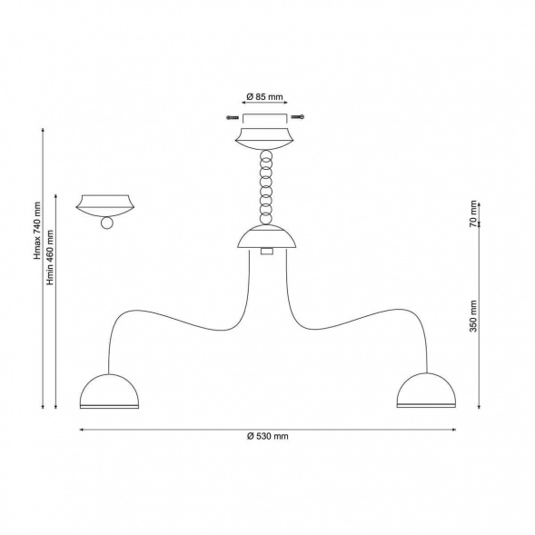 Подвесная люстра Lucia Tucci Natura 064.6 LED