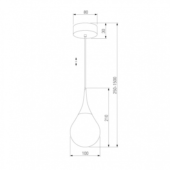 Подвесной светодиодный светильник Eurosvet Adour 50256/1 LED золото