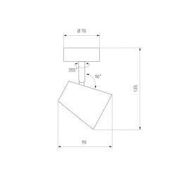 Светодиодный спот Elektrostandard DLR025 5W 4200K белый матовый a039691