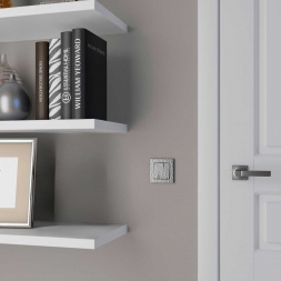 Набор клавиш Werkel Hammer для выключателя трехклавишного серебряный W1239006 4690389162671