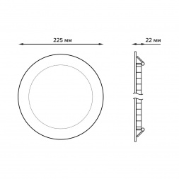Встраиваемый светильник Gauss 939111318