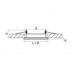 Встраиваемый светильник Lightstar Tensio 212127