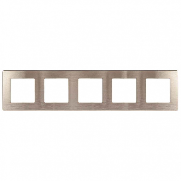 Рамка 5-постовая ЭРА 12 сатин шампань 12-5105-04 Б0052542