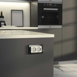 Розетка двойная с заземлением Werkel айвори матовый W1172062 4690389192142