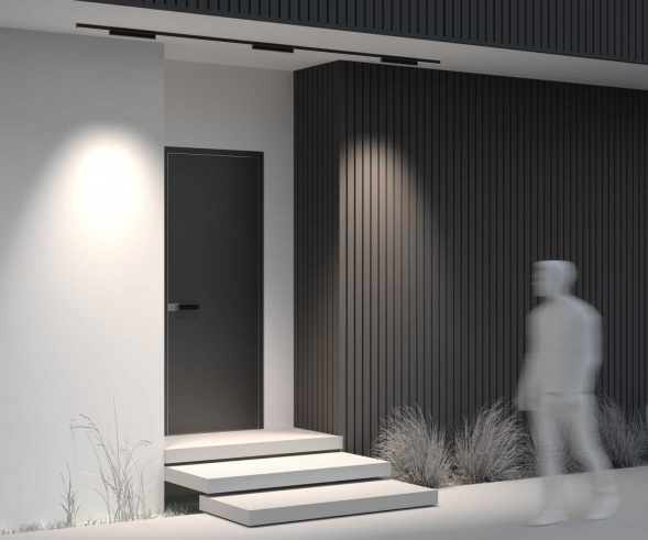 Уличный трековый светильник Maytoni Outdoor O-TR02-2-S-18WB4K