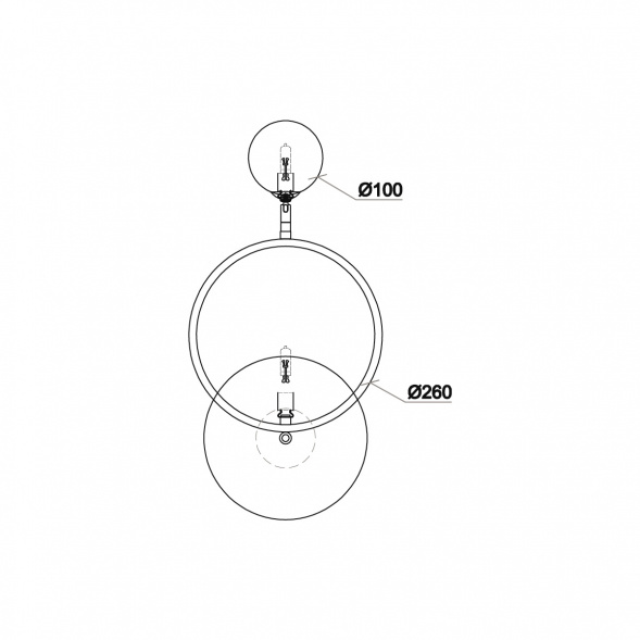 Бра Vele Luce Saturno VL5764W21