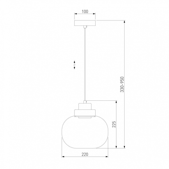 Подвесной светодиодный светильник Eurosvet Jeffry 50241/1 Led дымчатый
