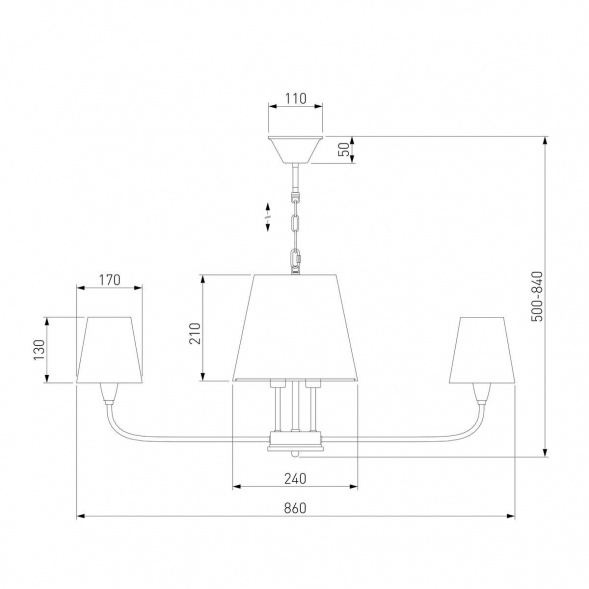 Подвесная люстра Eurosvet Milos 60153 никель