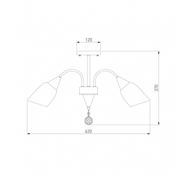 Потолочная люстра Eurosvet 30149/5 золото