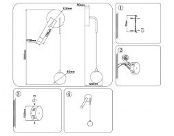 Настенный светодиодный светильник Ambrella light Comfort LineTech FL66385