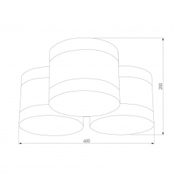 Потолочная люстра TK Lighting 853 Tago White