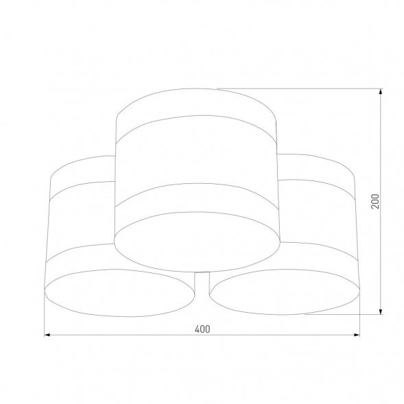 Потолочная люстра TK Lighting 853 Tago White